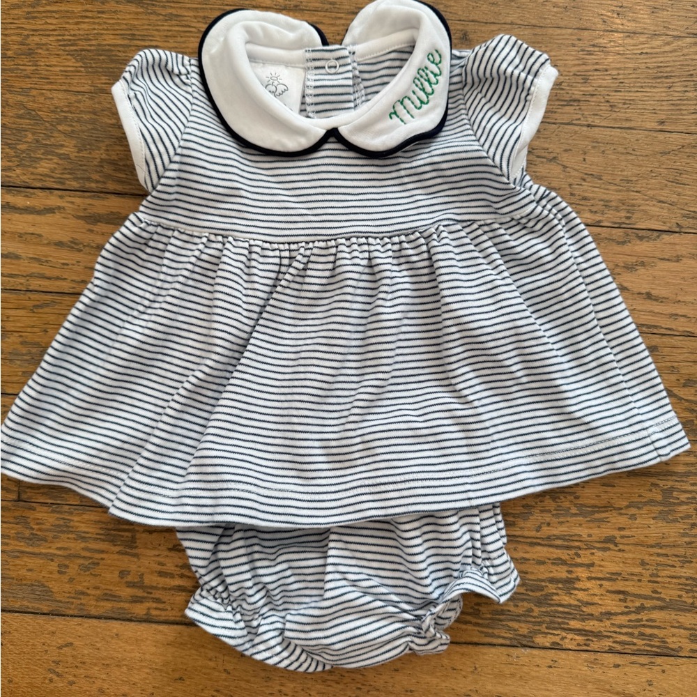 "Millie Monogrammed Dress & Bloomers